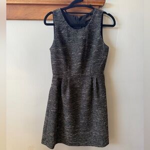 The Limited Textured Black and Gray Mini Dress